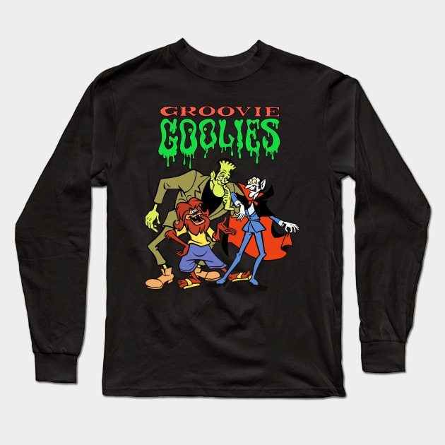 Groovie Ghoulies Long Sleeve T-Shirt by HellraiserDesigns